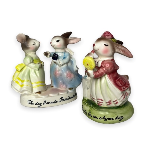 Bunny Mouse Precious Moments Avon‎ President's Club Figurine Vintage 1980 - Picture 8 of 8